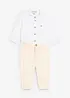 Body overhemd en chino (2-dlg. set) van puur katoen, bonprix