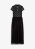 Maxi jurk met parelborduursel, bonprix