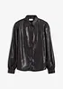 Overhemdblouse met glanzende print, bonprix