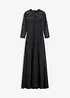 Maxi jurk met kant, bonprix