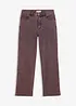 Twill broek met acid wash, bonprix