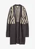 Lang gebreid vest met zebraprint, bonprix