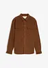 Stretch corduroy overhemd met fleece voering, warm gevoerd, bonprix