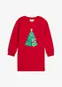 Sweaterjurk met kerstmotief, bonprix