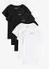 Shirt met ronde hals (set van 5), korte mouw, bonprix