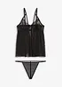 Babydoll + string (2-dlg. set), bonprix