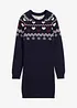 Gebreide meisjes jurk met Noors patroon, bonprix