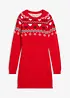 Gebreide meisjes jurk met Noors patroon, bonprix