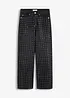 Casual straight jeans met strass, mid waist, bonprix