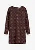 Jersey jurk met strass-applicaties, bonprix