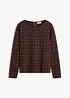 Longsleeve met strass-applicatie, bonprix
