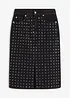 Spijkerrok met strassapplicatie, bonprix