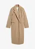 Lange jas in wollen look met dubbele knopen, bonprix