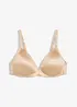 Voorgevormde bh zonder beugels met elegant borduursel, bonprix