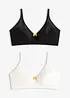 Bh met katoen zonder beugels (set van 2), bonprix