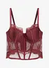 Bustier met sierlijk kant, bonprix