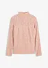 Colshirt met kant, bonprix