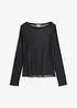 Longsleeve van transparant mesh, bonprix
