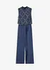Jumpsuit met parelborduursel, bonprix