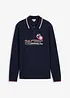 Piqué poloshirt van bioloigisch katoen, met lange mouwen, bonprix