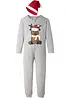 Pyjama onesie en puntmuts met biologisch katoen (2-dlg. set), bonprix