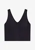 Sport bh top van stevig katoen met normale steun, bonprix