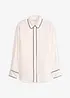 Overhemdblouse van soepel satijn, bonprix