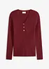 Geribde trui met viscose, bonprix