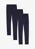 Legging in een elastische katoenmix (set van 3), bonprix