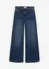 Wide leg jeans mid waist, full length, bonprix