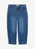 Barrel jeans mid waist, cropped, bonprix