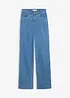 Loose straight jeans mid waist, full length, bonprix