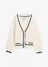 Grof gebreide cardigan in een katoenmix, bonprix