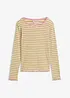 Geribd shirt met strepen van biologisch katoen, bonprix