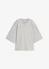 Kort oversized shirt van zwaar biologisch katoen, bonprix