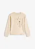 Sweater met applicatie, bonprix