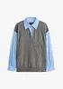Trui met blouse-inzet, bonprix