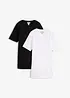 Longshirt van biologisch katoen (set van 2), bonprix