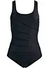 Corrigerend badpak met sierplooitjes, licht corrigerend, bonprix