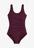 Corrigerend badpak met sierplooitjes, licht corrigerend, bonprix