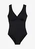Corrigerend badpak met V-hals, sterk corrigerend, bonprix