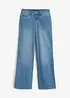 Wide leg jeans mid waist, stretch, bonprix