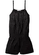 Meisjes playsuit met glittersteentjes, bonprix