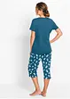 Capri pyjama met korte mouwen (2-dlg.), bonprix