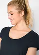 Korte, katoenen shirtjurk van slub garen, bonprix