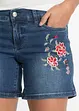 Jeans short met borduursel, bonprix