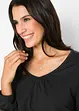 Katoenen longsleeve met elastiek van katoen, bonprix