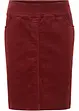 Stretch corduroy rok met een comfortabele band, bonprix