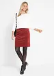 Stretch corduroy rok met een comfortabele band, bonprix
