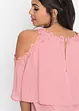 Cold shoulder blouse met kant, BODYFLIRT